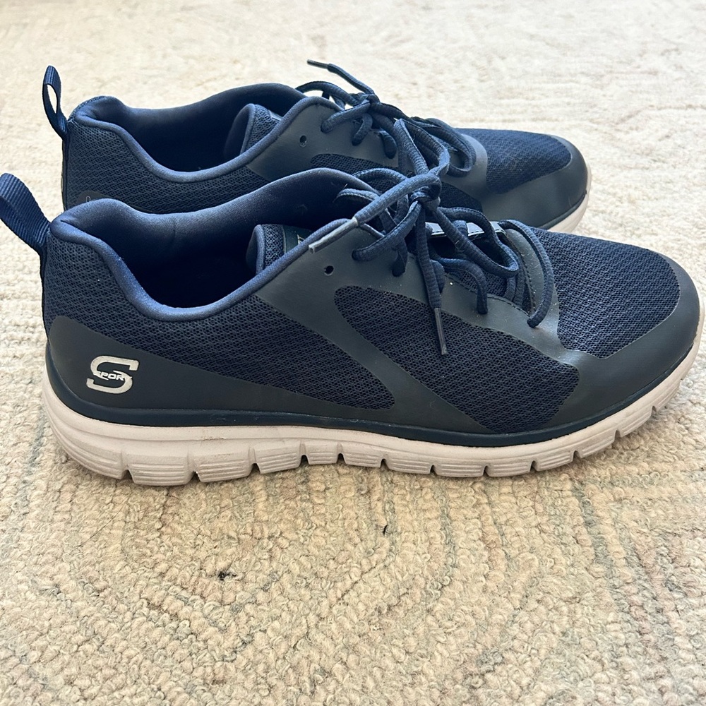 Skechers Dark Blue Mesh Sneakers